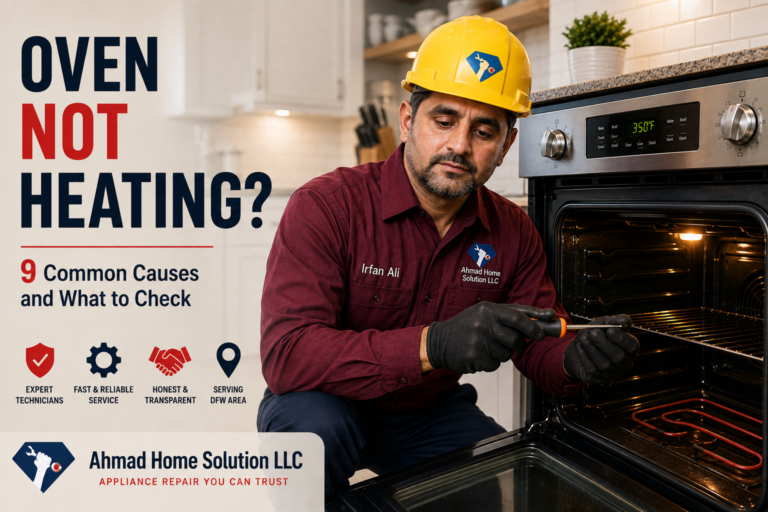 Oven not Heating-Repair technician in Arlington TX